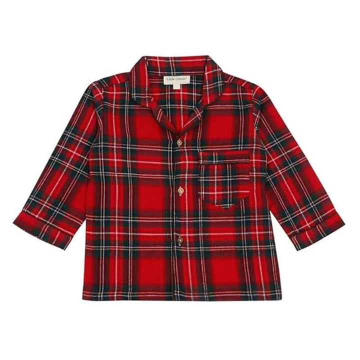 Little Ginnie Cotton Night Suit Pajama Set | Red and Blue