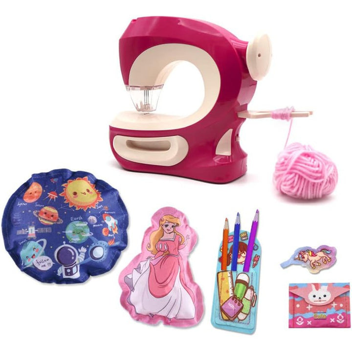 Realistic DIY Sewing Machine with Accessories (5-10 Years)