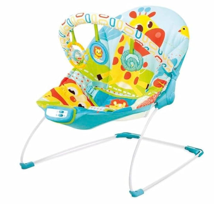 Mastela Music & Soothe Bouncer/Rocker Chair | 3 Position Setting, Melodies & Vibrations & Removable Toy Bar