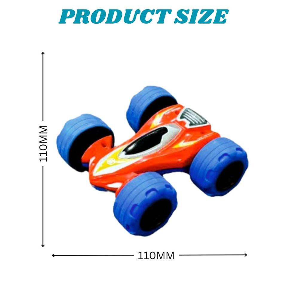 Superplay Flip Stunt Car Toy - Double-Sided Toy Car with Big Wheels