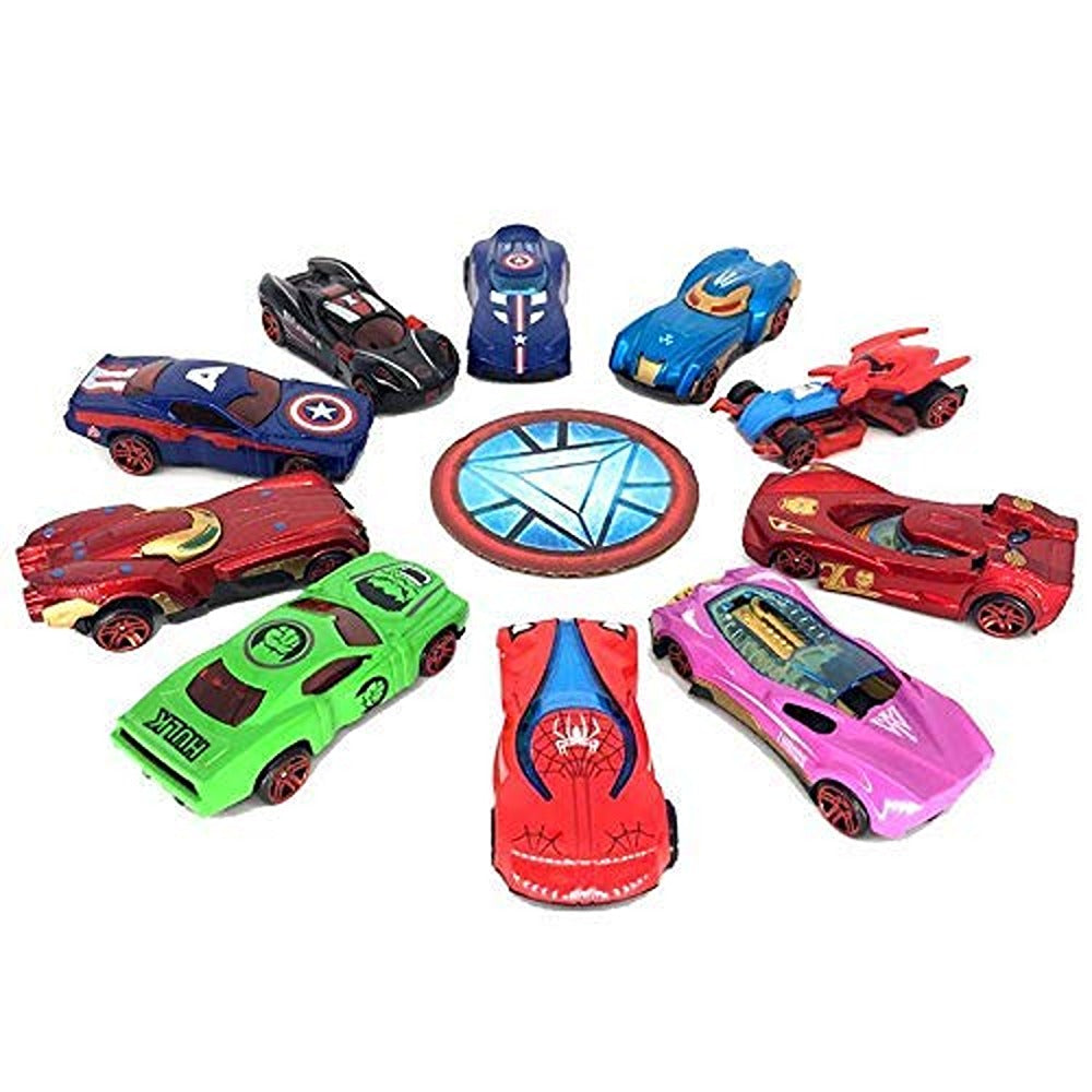 Super Hero Theme Diecast Metal Toy car for Kids- Set of 6