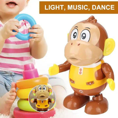 Musical Monkey Toys for Kids with Swinging Flashing Lights Walking Flapping Real Dancing Action Melodious Music