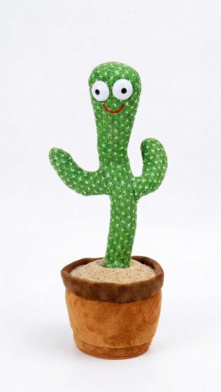 Dancing Cactus Toy for Kids | Talking, Singing & Voice Repeat Toy with LED Lights