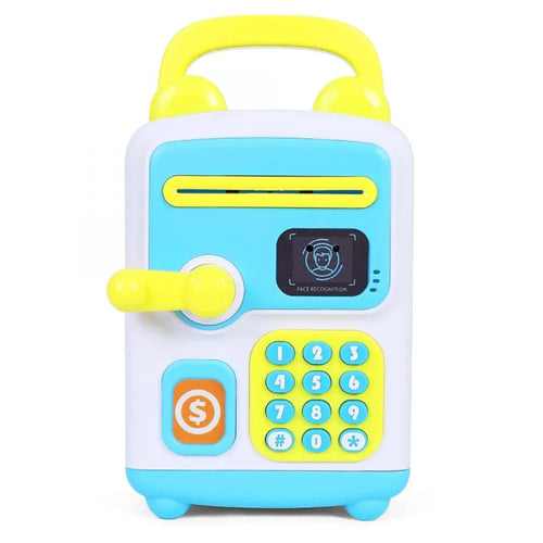Toycra Open Ended Smart Saver Piggy Bank with Face Recognition | Password Lock, Automatic Note Collector & Coin Slot | Kids Savings Toy