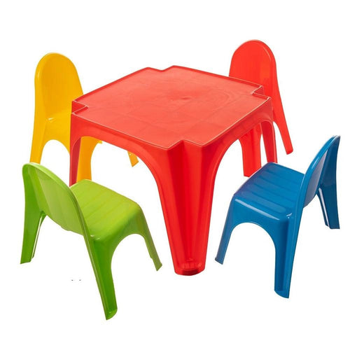 Starplast Keren Set: 1 Table & 4 Chairs (1.5-4 Years)