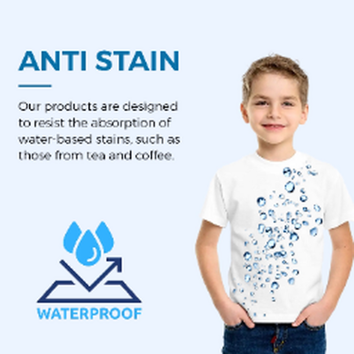 Zikku Water Resistant/Repellent T-Shirt for Kids (White)