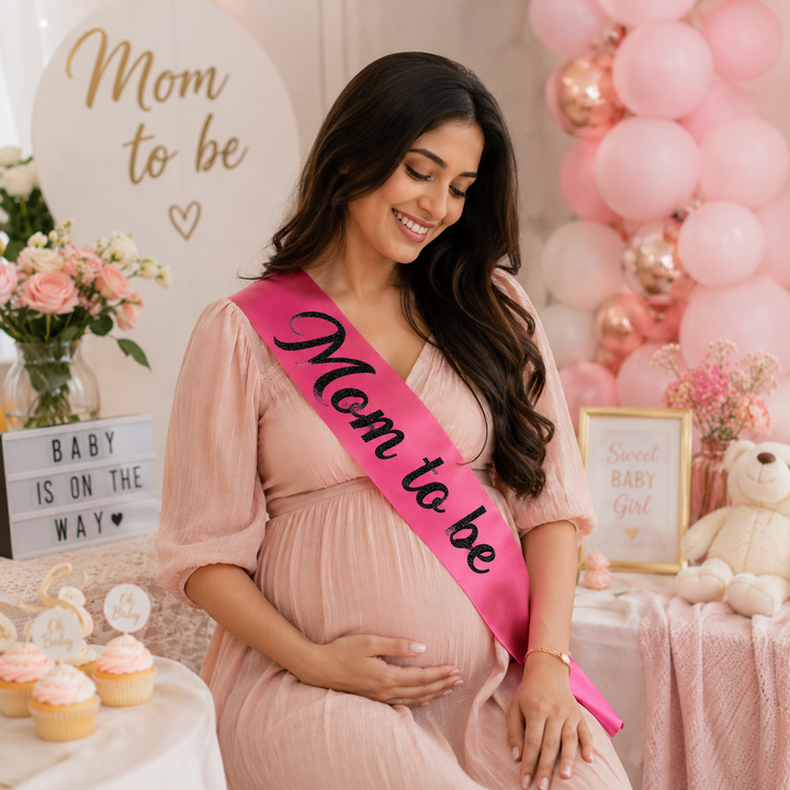 Mom to Be Sash | Baby Shower Party Accessory