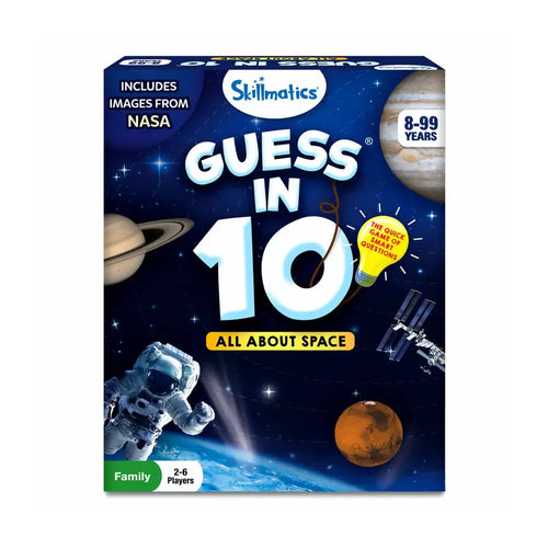 Skillmatics Guess in 10 Card Game - All About Space