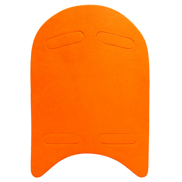 4 Cut Swimming Kickboard - Training Board | Aid Exercise Equipment with 4 Holes (6 Years till Grown Ups) | Yellow-Orange