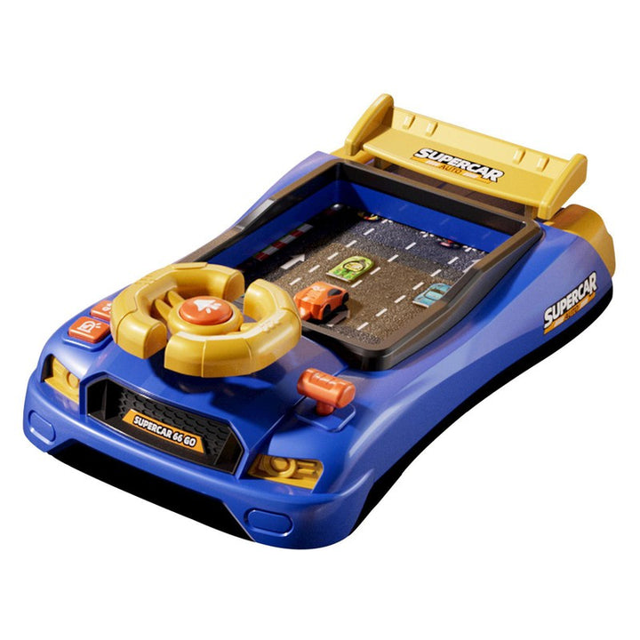 Electronic Steering Wheel Racing Car with Music (Assorted Colours)