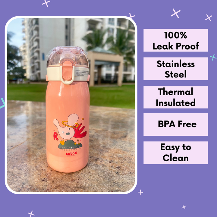 Animal Printed Water Bottle (530 ml)