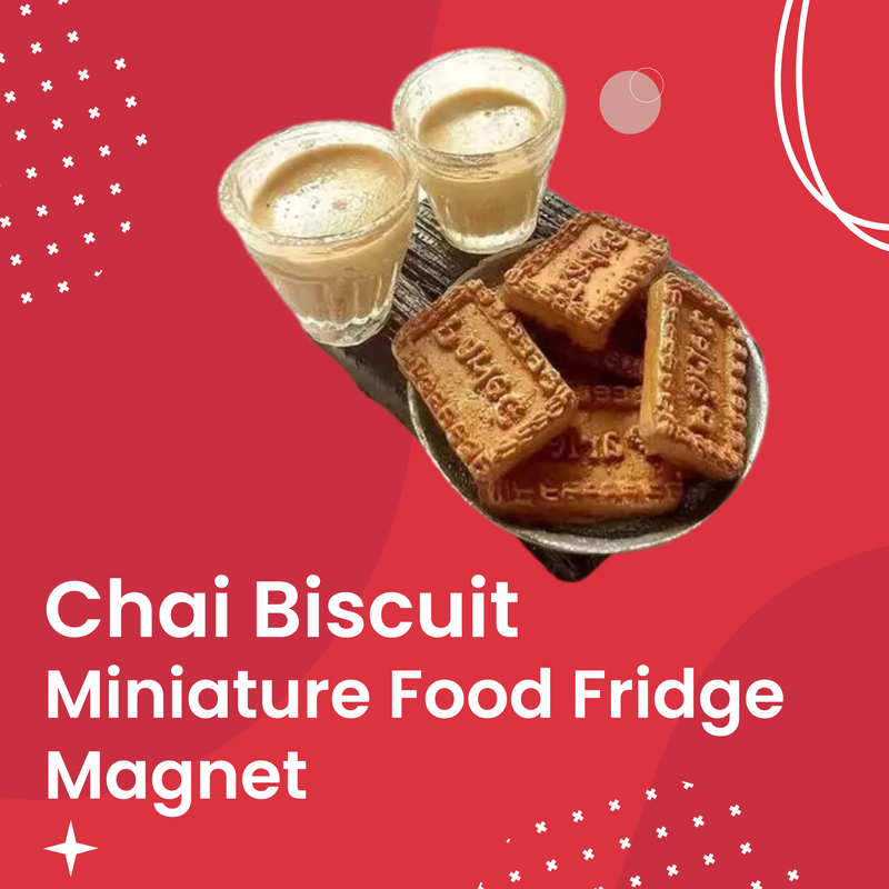 Chai Biscuit Miniature Food Fridge Magnet