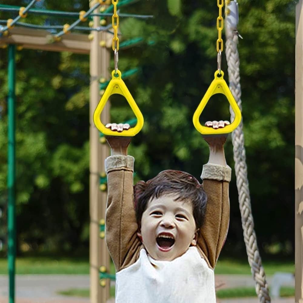 Gym Trapeze Ring with Chain Set for Kids