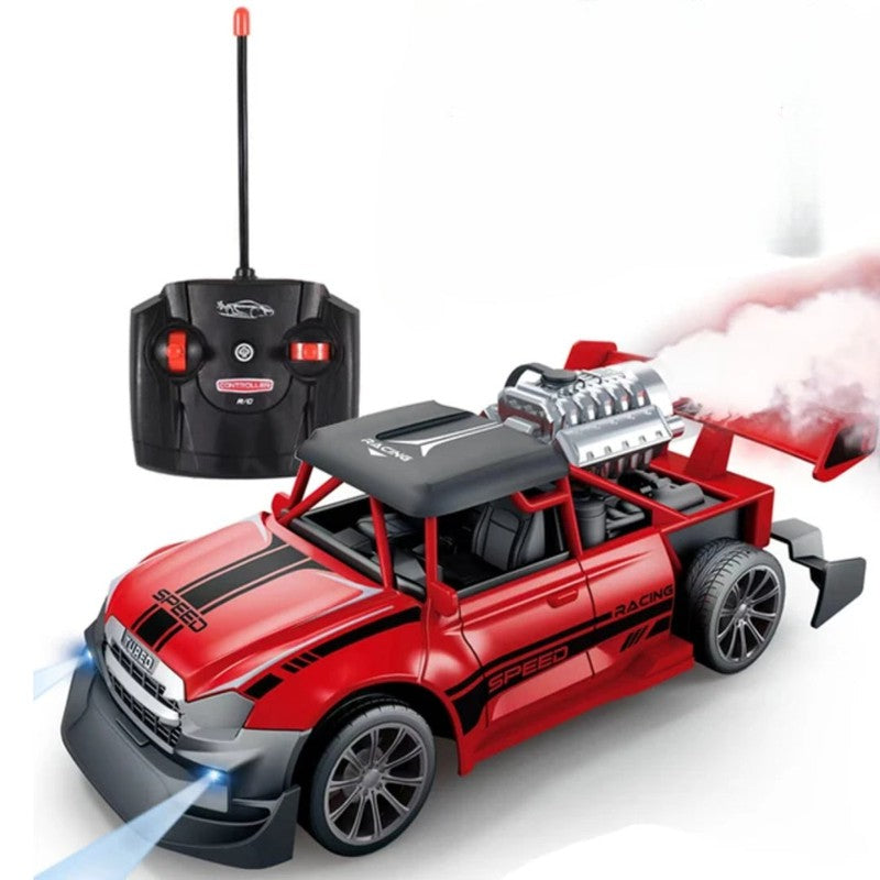 Remote Control Stunt Car Water Spray & Smoke Racing Crawler Off Road Vehicle