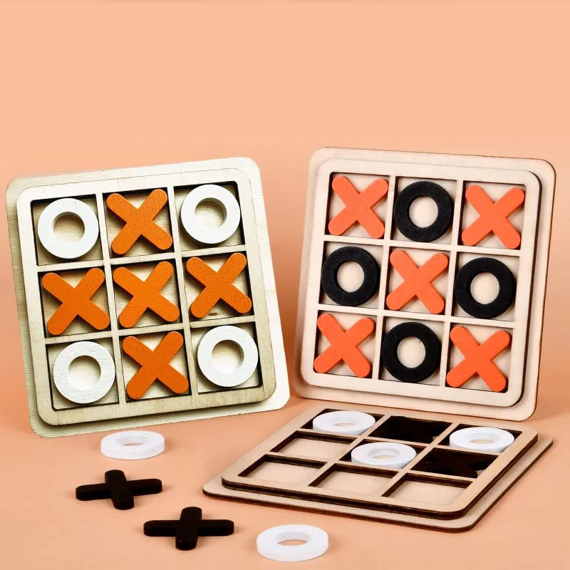 Wooden Tic Tac Toe Board Game