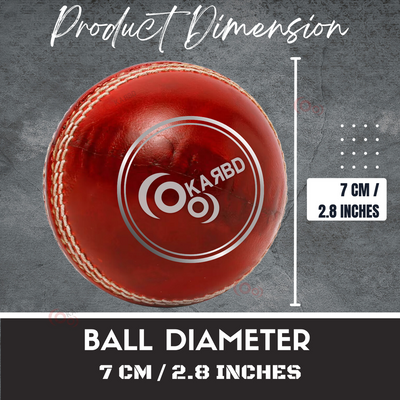 Cricket Leather Ball | 50+ Overs | Club Red | Pack of 2