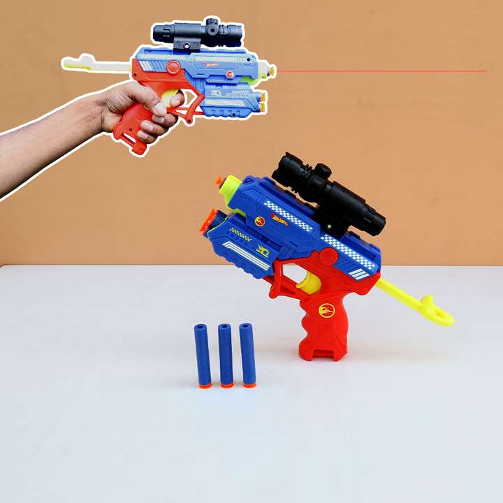 Hot Wheels Thunder Storm Blaster with Laser Pointer & 10 EVA Darts (4-8 Years)