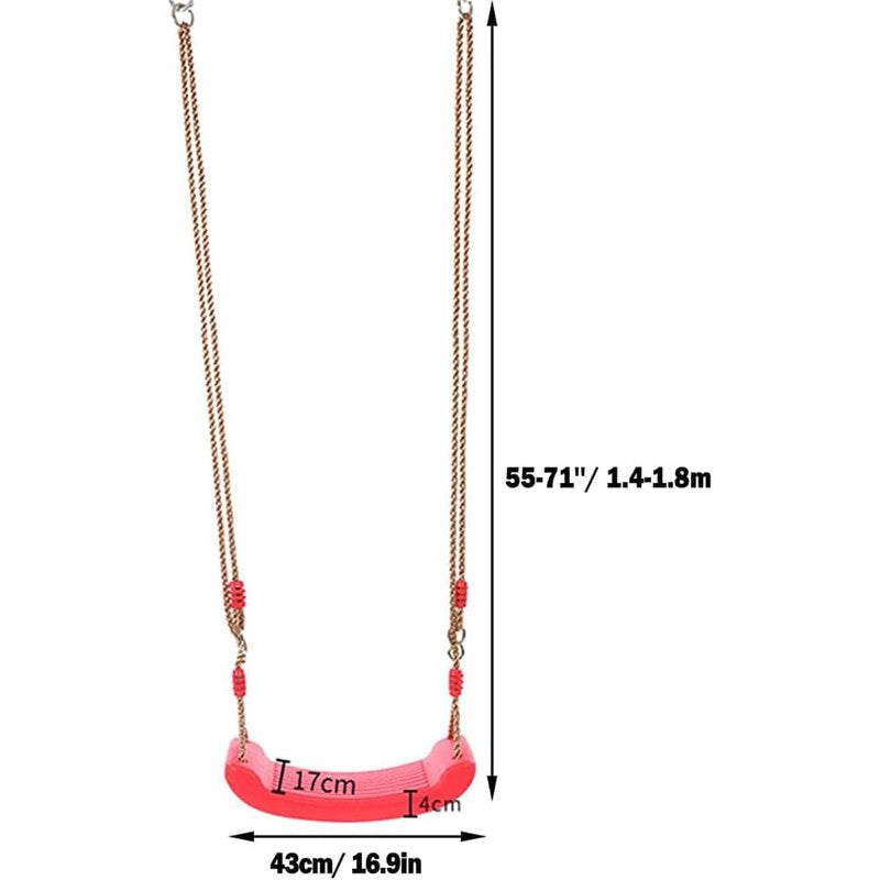 Kids Plastic Swing Seat With Height Adjustable Rope (3-8 Years)