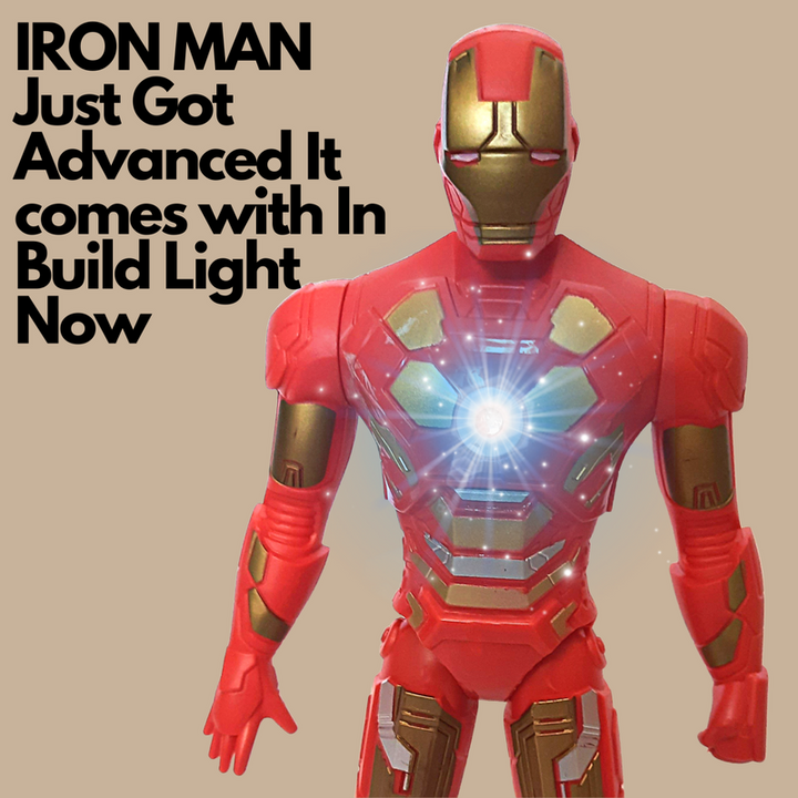 Set of Iron Man | Iron Man Action Figure Toy | Play Gun with Bullets | Mask (Big in Size)