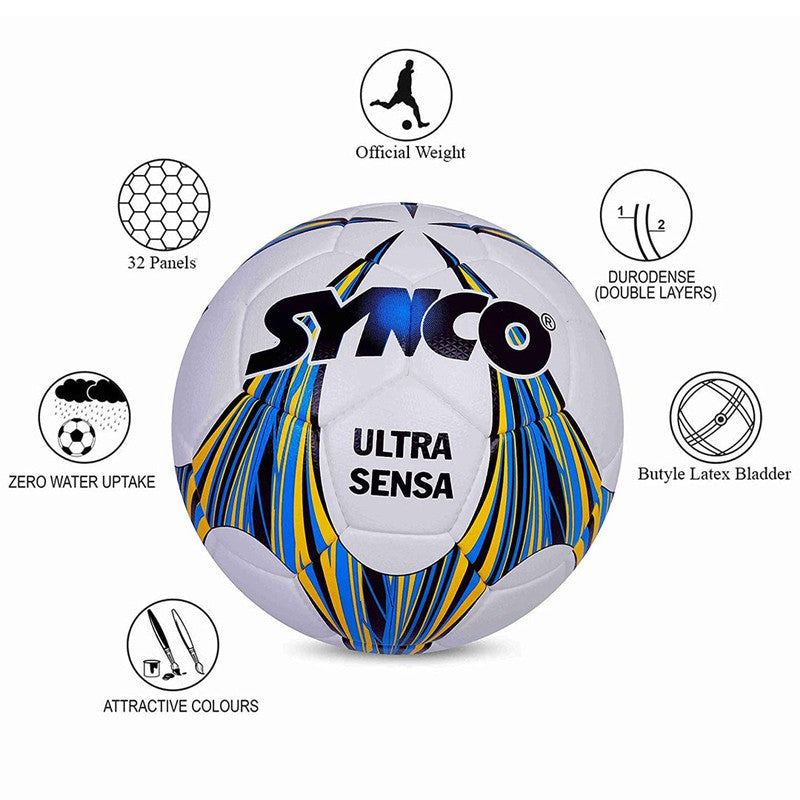 Professional FIFA Football/Soccer Ball Size-5 (White)