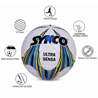 Professional FIFA Football/Soccer Ball Size-5 (White)