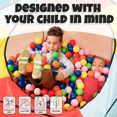 8 CM Soft and Child-Friendly Multi-Colored Play Pool Balls – Easy-to-Hold Plastic Balls Designed for Kids with Gentle Edges