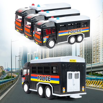 Friction Powered Realistic Police Van Toy