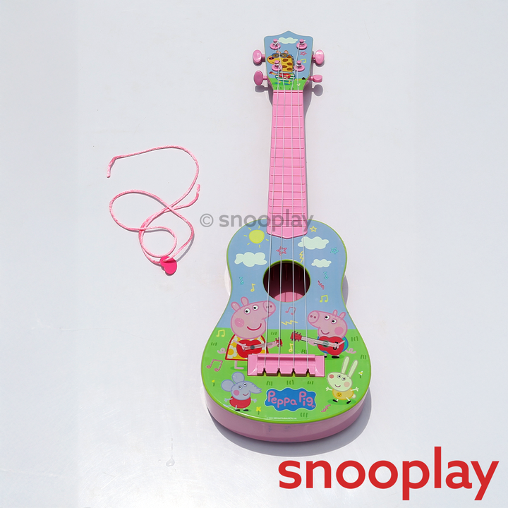 Hasbro Original Peppa Pig Guitar - 4 String, Realistic Sound & Adjustable Tuning | Licensed Toy (5-10 Years)