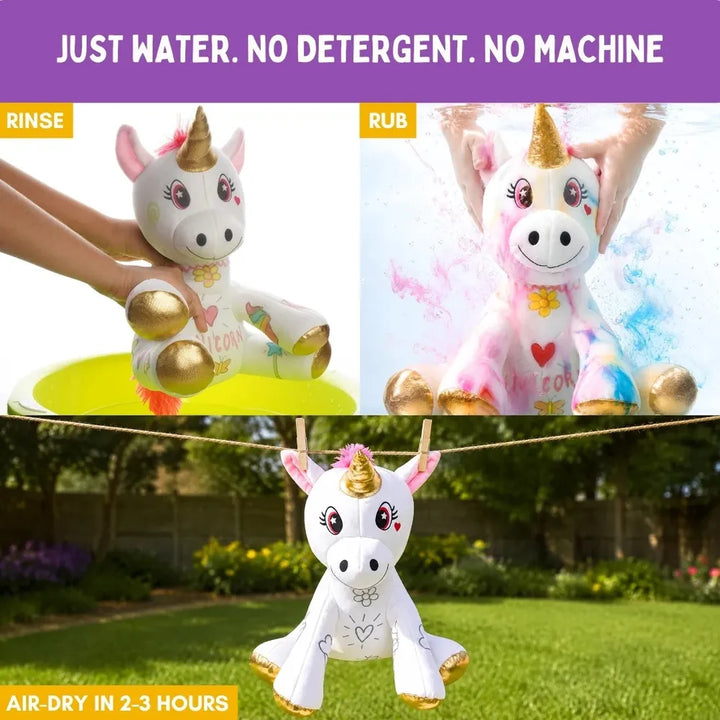 PepPlay Redoobles Doodle Unicorn | Wash, Colour & Reuse Fun