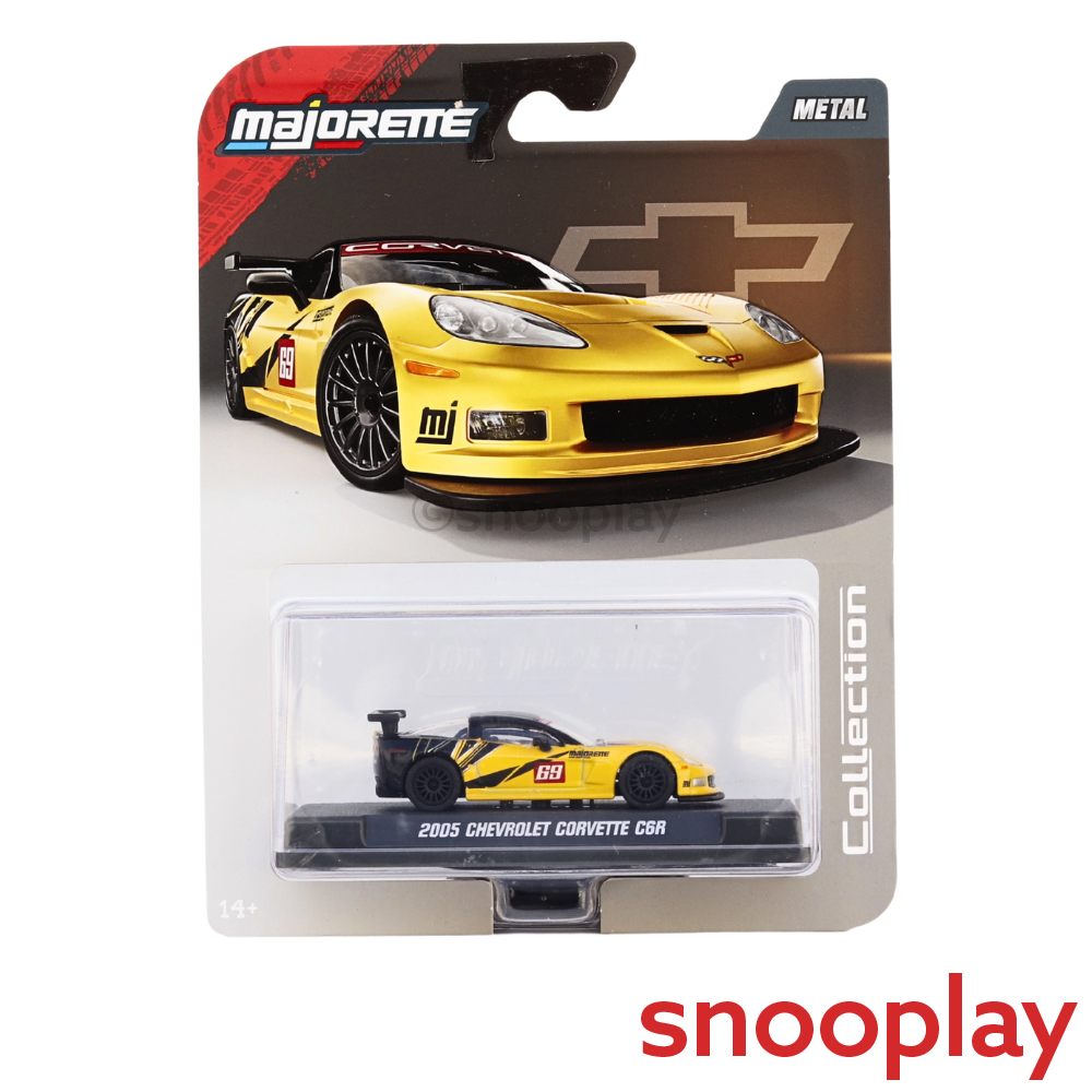 Majorette Original 2005 Chevrolet Corvette C6R Licensed Diecast Car | 1:64 Scale (7 Years till Grown Ups)