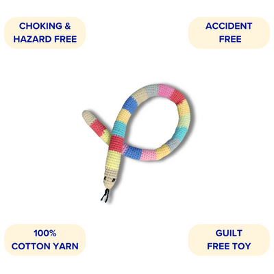 Rainbow Snake Crochet Soft Toy