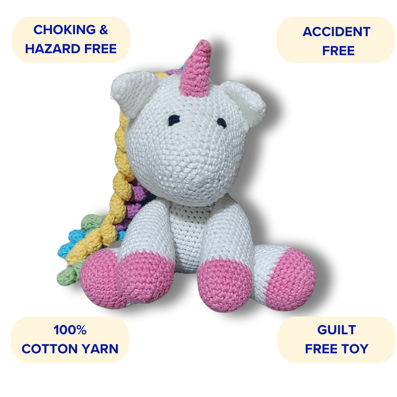 Uran Unicorn Crochet Soft Toy