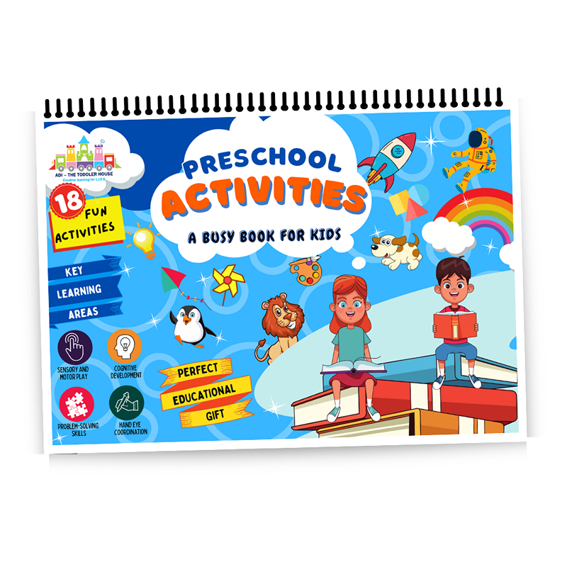 Pre-School Activities - A Busy Book for kids (18 in 1)