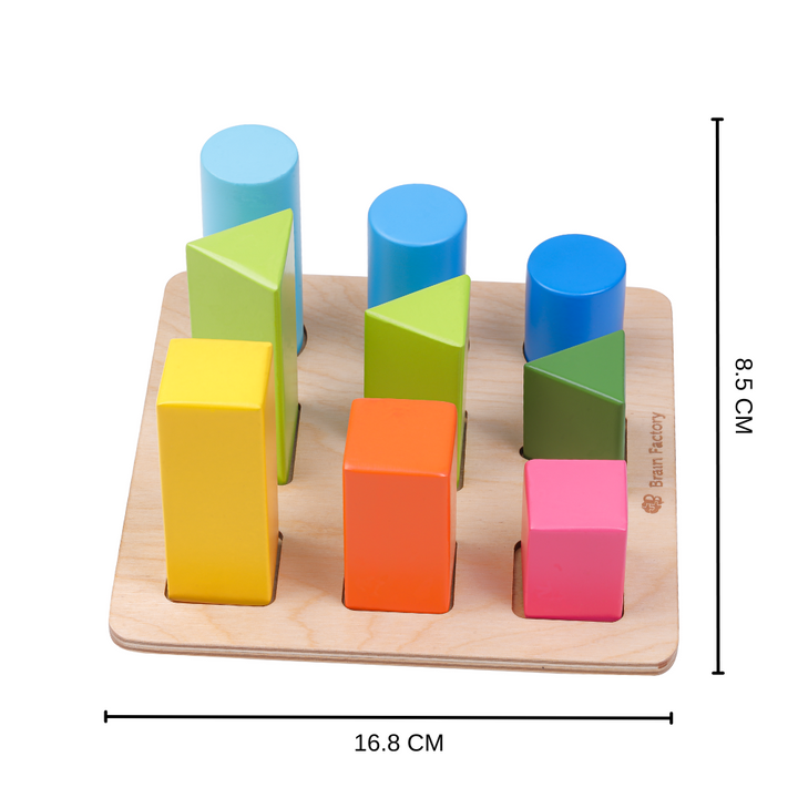 Shape Sorting Wooden Puzzle Toy (1-2 Years)