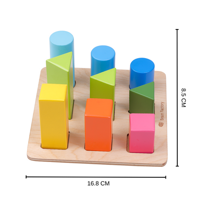 Shape Sorting Wooden Puzzle Toy