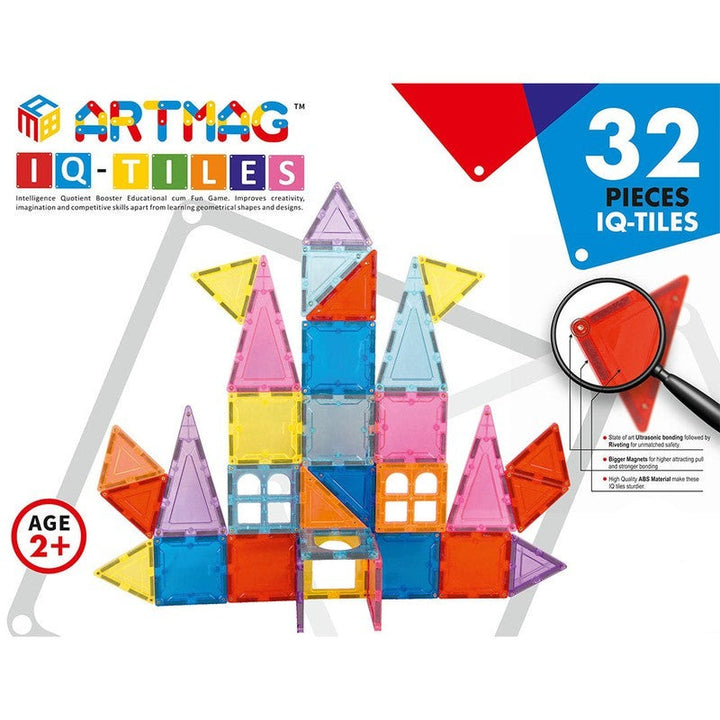 Magnetic Tiles Combo Set of 32 pcs