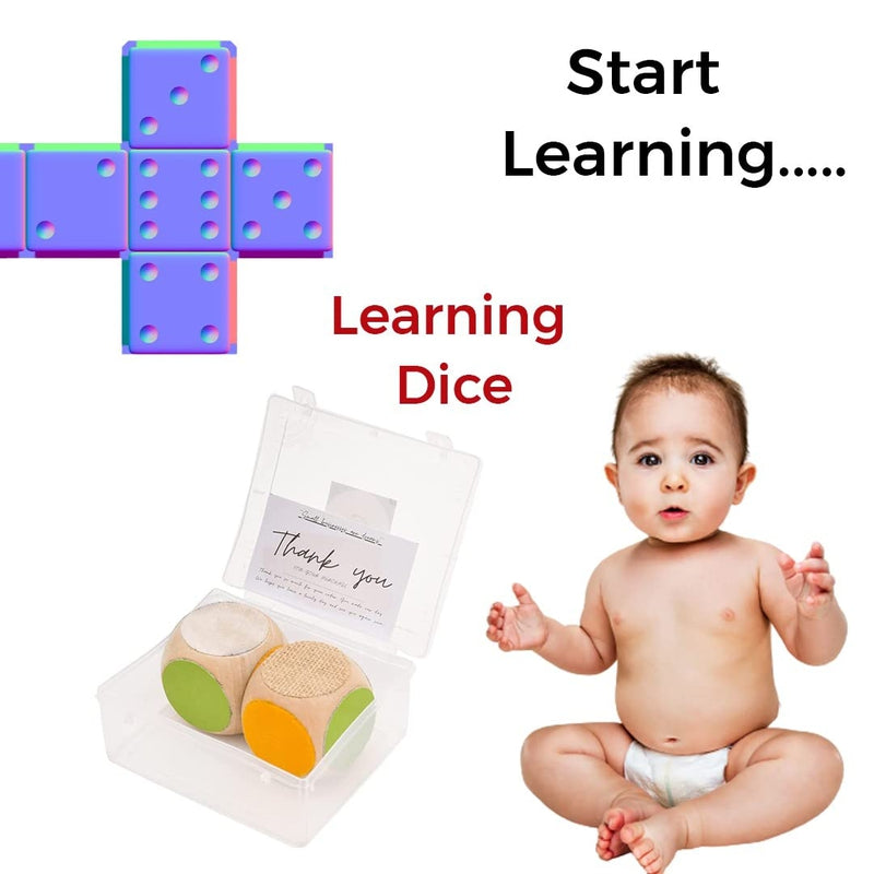 Learnings Touch Feel Dice Skill Developmental Kids Learning Toy for 0.6 to 3 Year's Kid - for Gifting