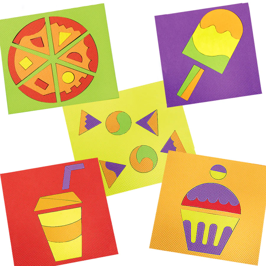 Make with Shapes - Food Theme - Puzzle