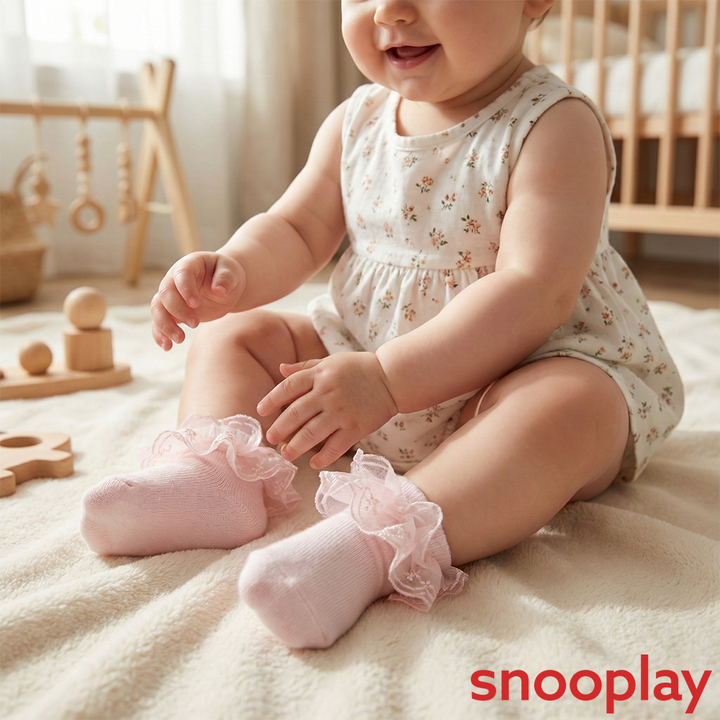 Baby Doe Pack of 5 Lace Socks - Cotton