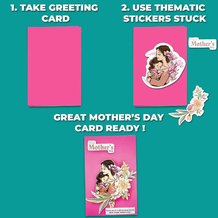 Toykraft Celebration Greeting Card Making Kit - DIY Arts & Crafts Set for Kids
