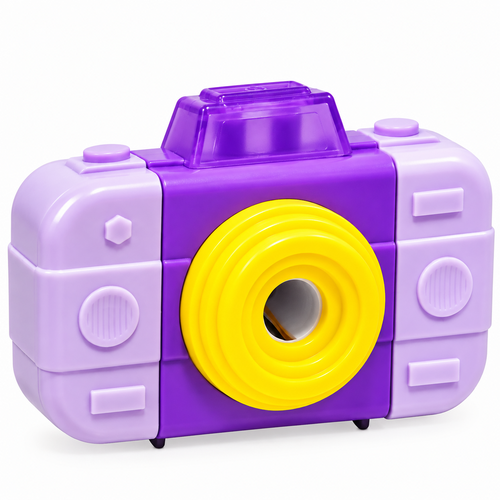 Camera Shaped Pencil Sharpener & Eraser for Kids | 2-in-1 Cute School Stationery | 1 Piece