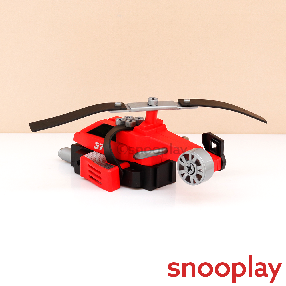 Tak Tak Toys 6 in 1 Fire Vehicles Building Set - 58 Pieces | Blaze Busters (3-8 Years)
