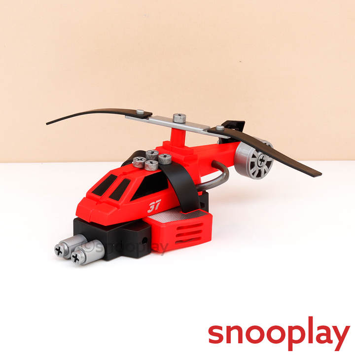 Tak Tak Toys 6 in 1 Fire Vehicles Building Set - 58 Pieces | Blaze Busters (3-8 Years)