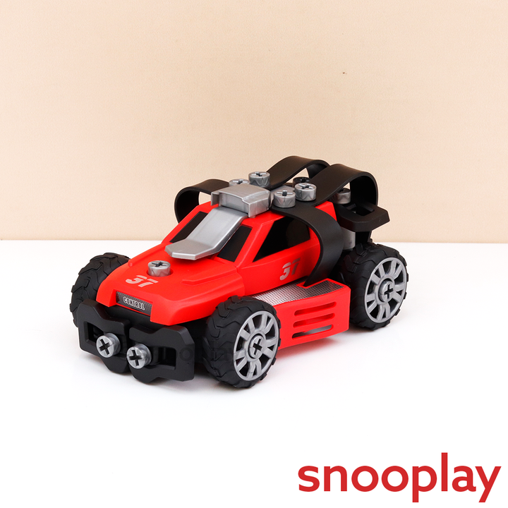 Tak Tak Toys 6 in 1 Fire Vehicles Building Set - 58 Pieces | Blaze Busters (3-8 Years)