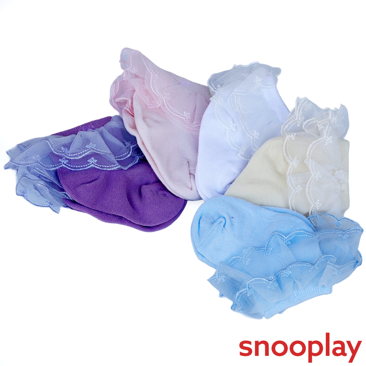 Baby Doe Pack of 5 Lace Socks - Cotton