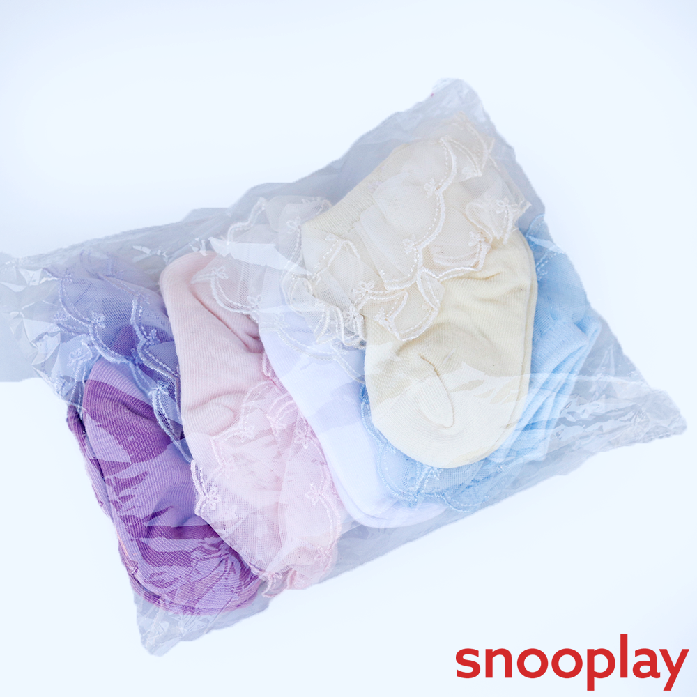 Baby Doe Pack of 5 Lace Socks - Cotton