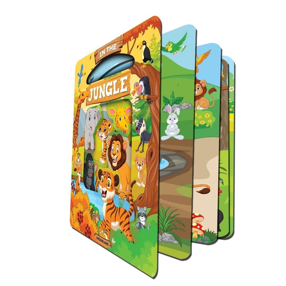 Dreamland Publications Window Cut Board Book - In the Jungle