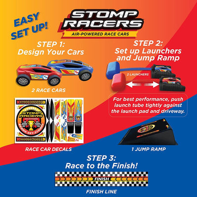 Original Stomp Racers Car Launcher (with 1 Race Car & 1 Launch Pad)