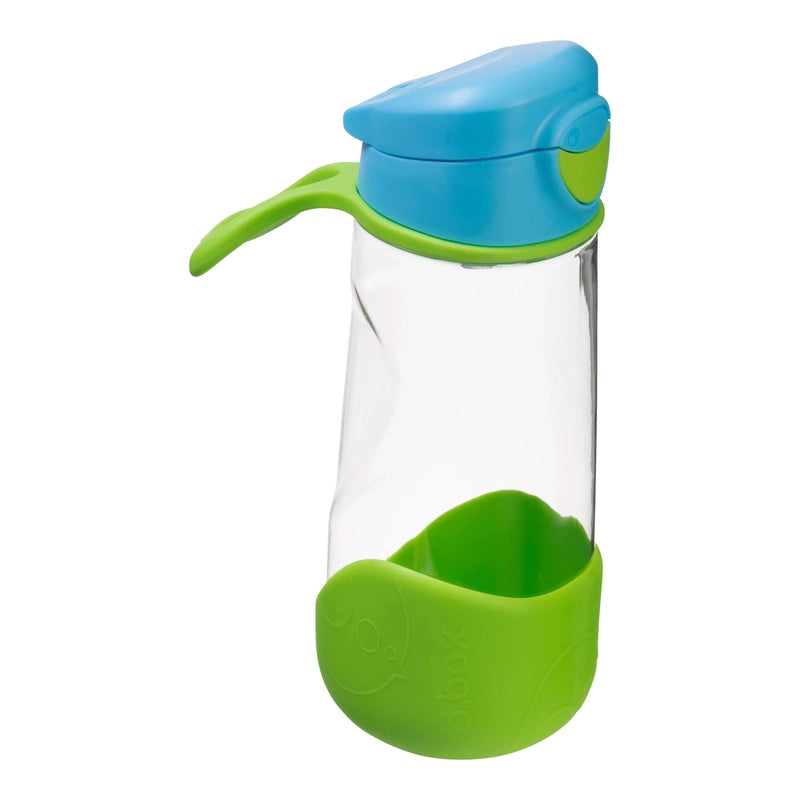 Tritan Sport Spout Drink Bottle 450ml Ocean Breeze Blue Green