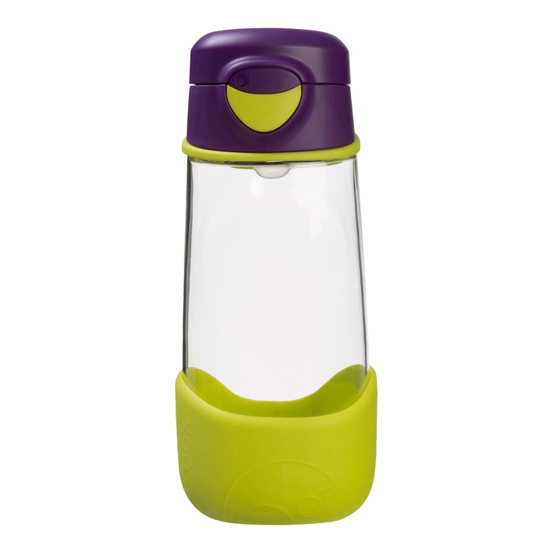 Tritan Sport Spout Drink Bottle 450ml Passion Splash Purple Green